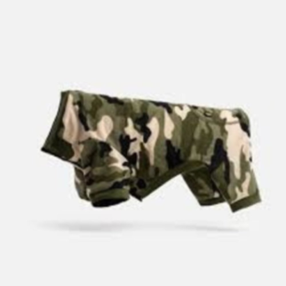 Silver Paw Dog's Onesies Camo